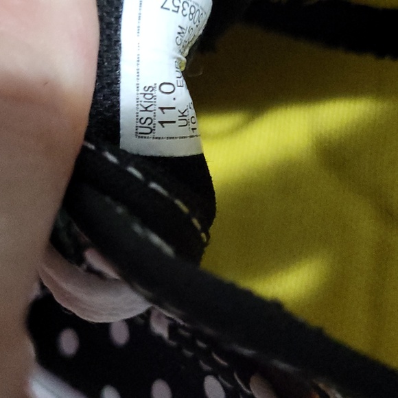 NWOT Vans size 11 patchwork sunflower polka‎ dot lace-up running shoes - Picture 6 of 7